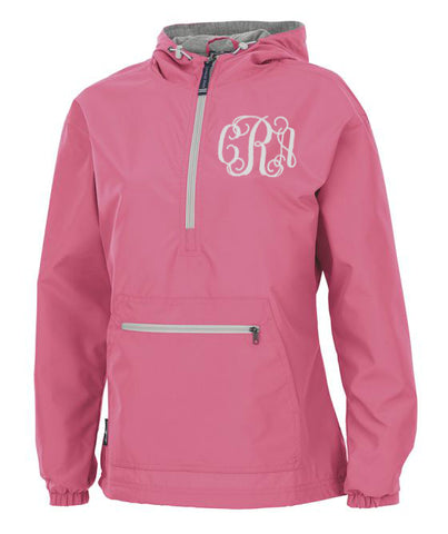 Charles River Chatham Anorak Pullover-Neon Pink